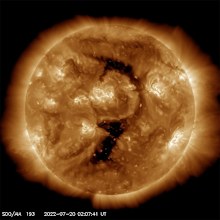 NASA'S most recent photo of the sun 20.07.22
