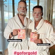 Hamish Blake and Karl Stefanovic prepare for the 2022 Logies.