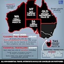 Most borders between states in Australia will be shut in coming days.