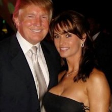 Donald Trump with Karen McDougal. (Twitter)