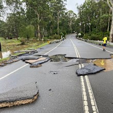 It will be a while before Cattai Ridge Road at Maralya is repaired and back online.