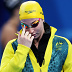Mollie O'Callaghan of Team Australia walks out ahead of competing in the Womens 100m Freestyle Heats on day four of the Olympic Games Paris 2024 at Paris La Defense Arena on July 30, 2024 in Nanterre, France. (Photo by Sarah Stier/Getty Images)
