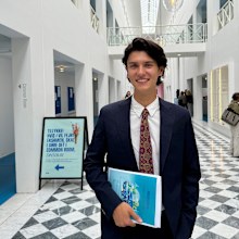 Count Nikolai of Denmark on his graduation from the Copenhagen Business School in June 2024.