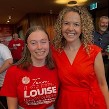 Charlotte Walker with Nadia Clancy