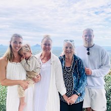 Lisa Curry,  Morgan Kenny, Jett Kenny and Pat Curry