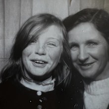 Rebecca Gibney shared a photo of herself as a child