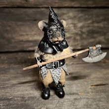 A client comissioned Brook Wright to create this custom executioner mouse.
