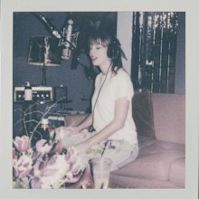 Taylor Swift recording The Tortured Poets Department