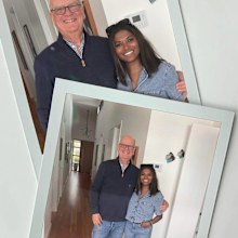 Tali Mason with her dad Indian Australian adoption story