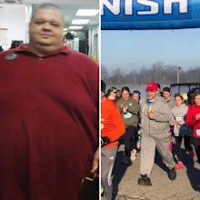 Chris Combs' doctor Dr Eric Smith celebrates his weight loss after surgery on 1000-lb Sisters