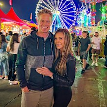 Alec Musser and fiancée Paige press
