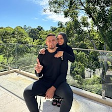 Sonny Bill Williams with wife Alana Raiffe