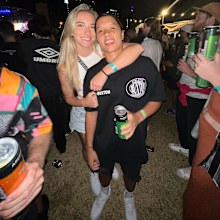 Sam Kerr and Kristie Mewis