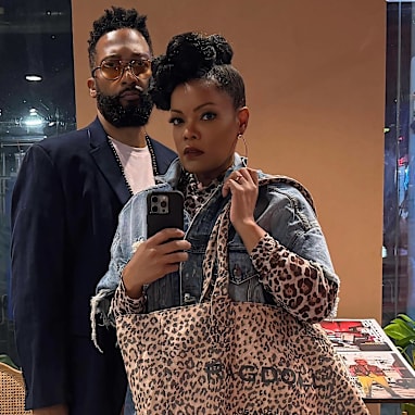 Yvette Nicole Brown and Anthony Davis
