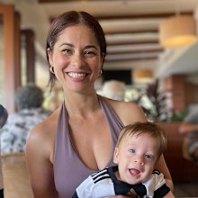Megsy Ann and her son Rambo