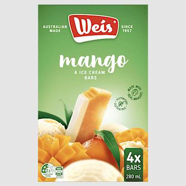 Weis Ice Cream & Fruit Bar Mango & Cream