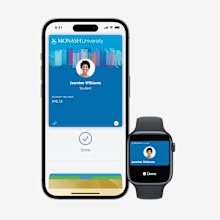 The M-Pass works on iPhone, Apple Watch and Android devices. 