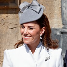 Catherine, Duchess of Cambridge attends the traditional Easter Sunday church service at St George's Chapel, Windsor Castle on April 21, 2019 in Windsor, England. Easter Sunday this year coincides with Queen Elizabeth II's 93rd birthday. (Photo by Max Mumby/Indigo/Getty Images)