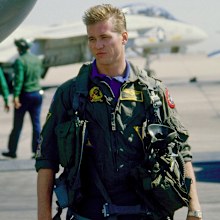 Val Kilmer, Top Gun, movie, set