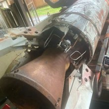 Inert nuclear missile found in garage.