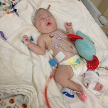 Gabryel was given the toy when he was born. 