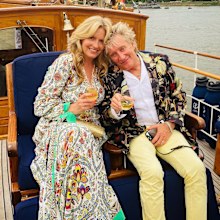 Penny Lancaster and Rod Stewart