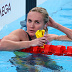 NANTERRE, FRANCE - JULY 29: Ariarne Titmus of Team Australia reacts after winning silver in the Womens 200m Freestyle Final on day three of the Olympic Games Paris 2024 at Paris La Defense Arena on July 29, 2024 in Nanterre, France. (Photo by Clive Rose/Getty Images)