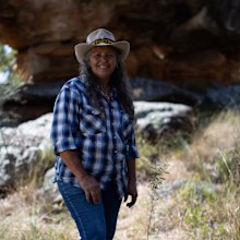 Keelen Mailman OAM is a proud Bidjara woman who survived domestic violence and is now an ambassador.
