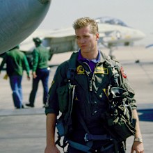 Val Kilmer, Top Gun, movie, set