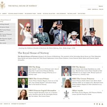 The Royal House of Norway's website, as seen on September 4, 2024.