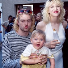 Kurt Cobain, Courtney Love and Frances Bean