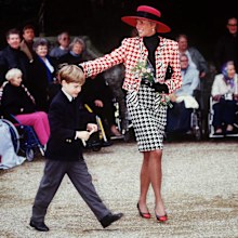SANDRINGHAM, UNITED KINGDOM - DECEMBER 23 1990:  Princess Diana With Prince William At Sandringham After The Christening Of Her Niece  (Photo by Tim Graham Photo Library via Getty Images) 1990
