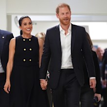 Meghan, Duchess of Sussex and Prince Harry, Duke of Sussex visit the Royal Children's Hospital on April 14, 2026 in Melbourne, Australia. 
