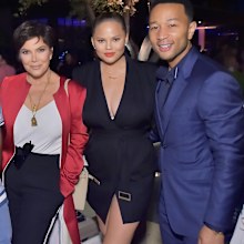 Kris Jenner, Chrissy Teigen and John Legend