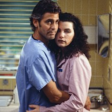 George Clooney as Doctor Doug Ross, Julianna Margulies as Nurse Carol Hathaway