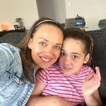Sandy Golder with her daughter Immy