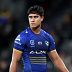 Blaize Talagi of the Eels looks on during the round 21 NRL match between Parramatta Eels and Melbourne Storm at CommBank Stadium, on July 26, 2024, in Sydney, Australia. (Photo by Brendon Thorne/Getty Images)