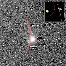 The Jupiter Icy Moons Explorer's NavCam observed two tails streaming off the comet on November 2.