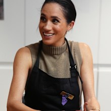 Meghan, Duchess of Sussex takes part in a model making activity with veterans and their families at the Australian National Veterans Arts Museum (Anvam) in Southbank on April 14, 2026 in Melbourne, Australia. 