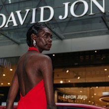 Magnolia Maymuru at PayPal Melbourne Fashion Festival.
