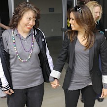 Liza Longoria and Eva Longoria in 2010.