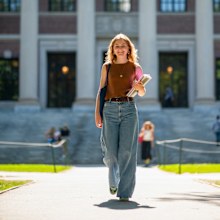 Crown Princess Elisabeth of Belgium, Duchess of Brabant, has started at Harvard University's Kennedy Campus in the US, September 2024.