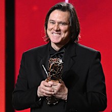 PARIS, FRANCE - FEBRUARY 26: Jim Carrey accepts the Honorary Cesar Award during the 51st Cesar Film Awards at L'Olympia on February 26, 2026 in Paris, France. (Photo by Kristy Sparow/Getty Images)