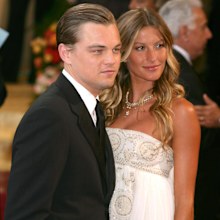 Leonardo DiCaprio and Gisele Bundchen during 77th Annual Academy Awards - arrivals at Kodak Theater in Los Angeles, California, United States. 