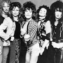 The New York Dolls are one of the first rock bands to come out of New York City since Andy Warhol unveiled the Velvet Underground in the mid-1960s. Left to right are: Arthur Kane, Jerry Nolan, David Johansen, Sylvain Sylvain, and Johnny Thunders.