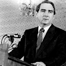 Premier Mike Ahern: expressed dismay at the diaries contents. February 02, 1988. (Photo by Townsend).