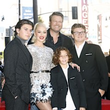 Kingston Rossdale, Gwen Stefani, Apollo Rossdale, Blake Shelton and Zuma Rossdale