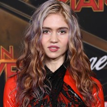 Grimes at movie premiere