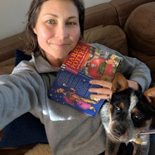 Stephanie Trethewey reading Harry Potter