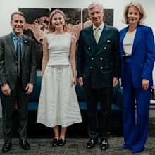 Princess Elisabeth, King Philippe and Queen Mathilde of Belgium 
